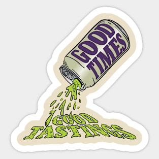 Good Times Good Tastings Dad Shirt Sticker